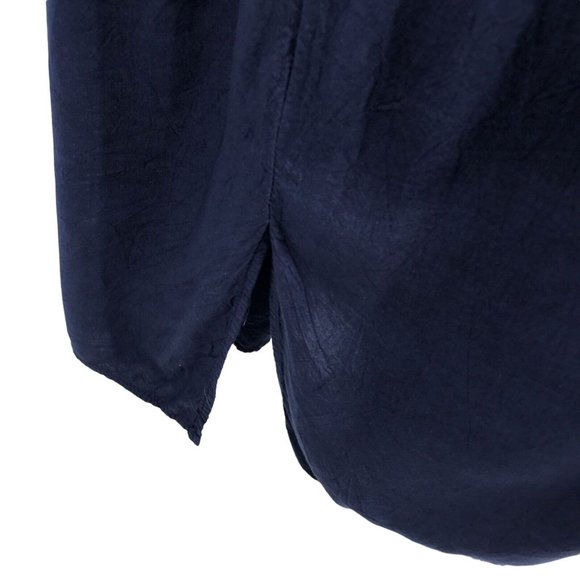 Anandas Women's Blue Floral V Neck Embroidered Casual Pullover Sun Dress Size S - Picture 5 of 8